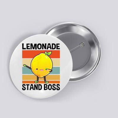 Lemonade Squad For Stand Boss Lemon Juice Summer Button