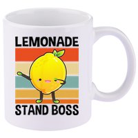 Lemonade Squad For Stand Boss Lemon Juice Summer 11oz C Handle Ceramic Mug