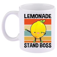 Lemonade Squad For Stand Boss Lemon Juice Summer 11oz C Handle Ceramic Mug
