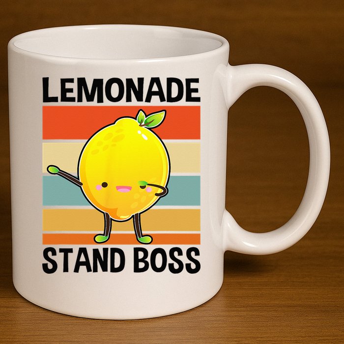 Lemonade Squad For Stand Boss Lemon Juice Summer 11oz C Handle Ceramic Mug