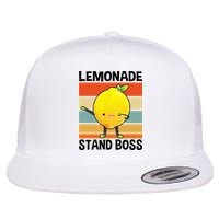 Lemonade Squad For Stand Boss Lemon Juice Summer Flat Bill Trucker Hat