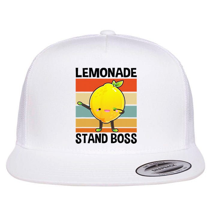 Lemonade Squad For Stand Boss Lemon Juice Summer Flat Bill Trucker Hat