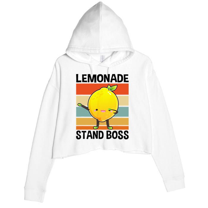 Lemonade Squad For Stand Boss Lemon Juice Summer Crop Fleece Hoodie