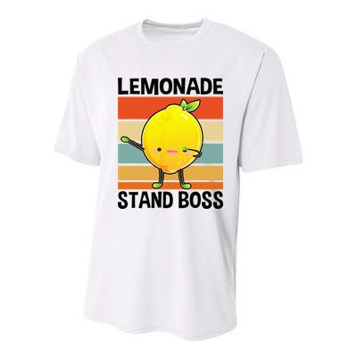 Lemonade Squad For Stand Boss Lemon Juice Summer Youth Performance Sprint T-Shirt