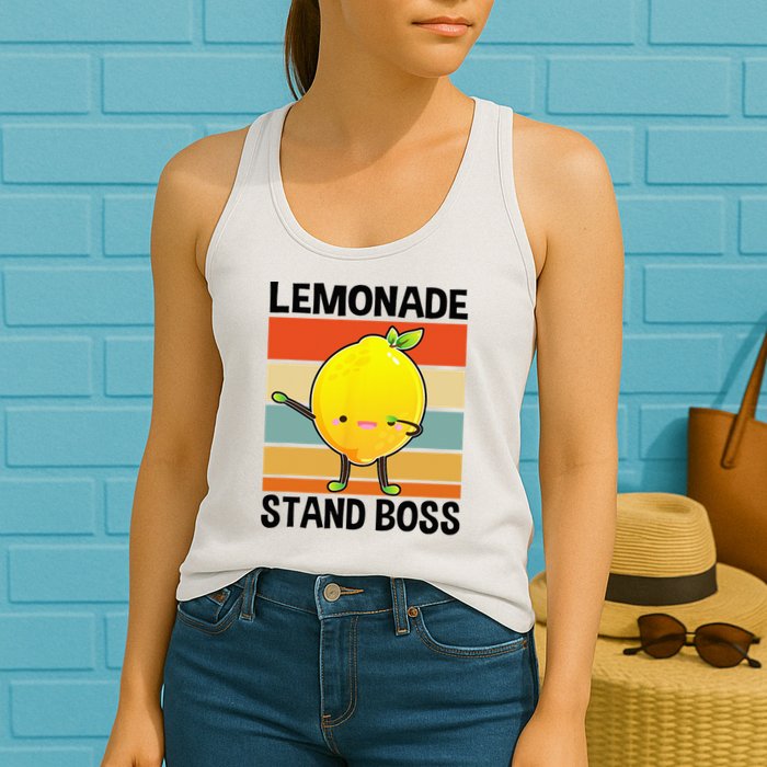 Lemonade Squad For Stand Boss Lemon Juice Summer Womens Tank Top