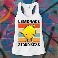 Lemonade Squad For Stand Boss Lemon Juice Summer Womens Tank Top