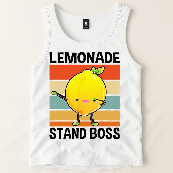 Lemonade Squad For Stand Boss Lemon Juice Summer Tank Top