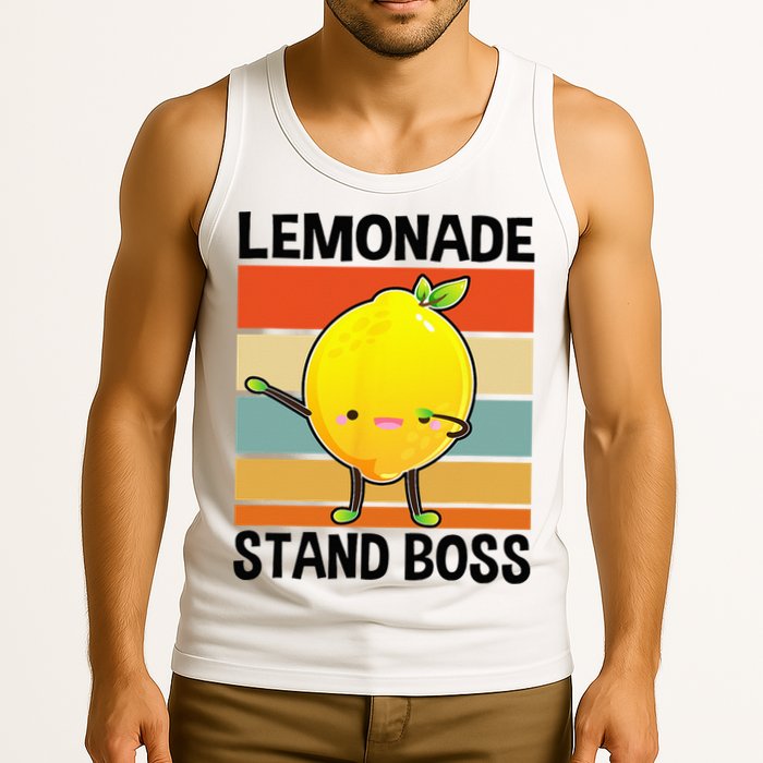 Lemonade Squad For Stand Boss Lemon Juice Summer Tank Top