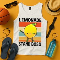 Lemonade Squad For Stand Boss Lemon Juice Summer Tank Top