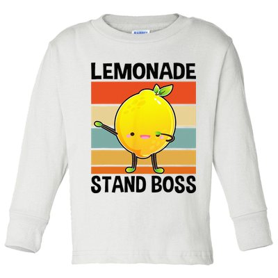 Lemonade Squad For Stand Boss Lemon Juice Summer Toddler Long Sleeve Shirt