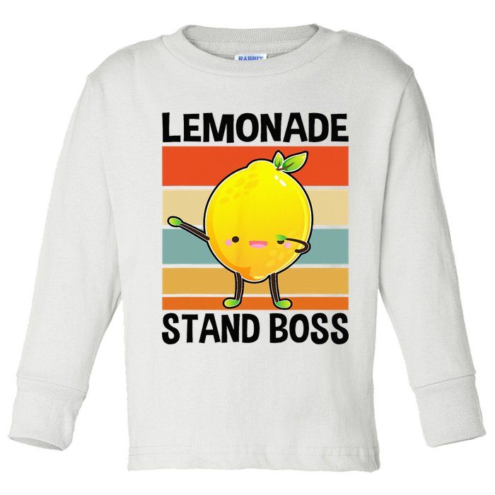 Lemonade Squad For Stand Boss Lemon Juice Summer Toddler Long Sleeve Shirt