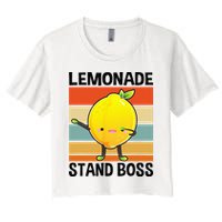 Lemonade Squad For Stand Boss Lemon Juice Summer Crop Top