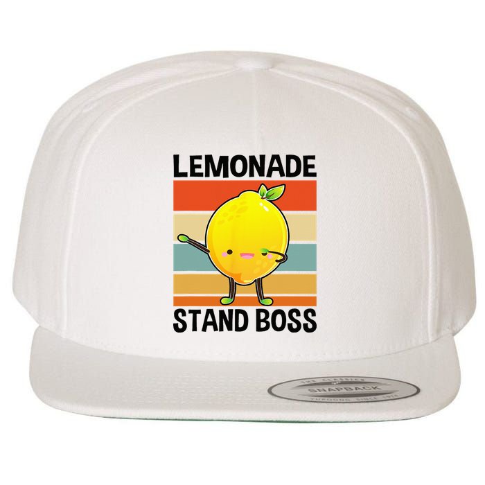 Lemonade Squad For Stand Boss Lemon Juice Summer Wool Snapback Cap