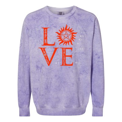 Love Supernatural For Men Women Kids Colorblast Crewneck Sweatshirt