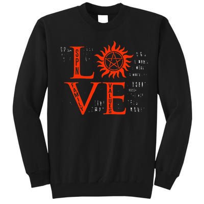 Love Supernatural For Men Women Kids Tall Sweatshirt