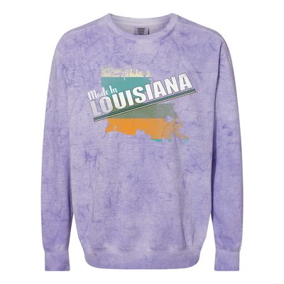 Louisiana State Flag Souvenir Gift Colorblast Crewneck Sweatshirt