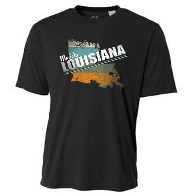 Louisiana State Flag Souvenir Gift Cooling Performance Crew T-Shirt