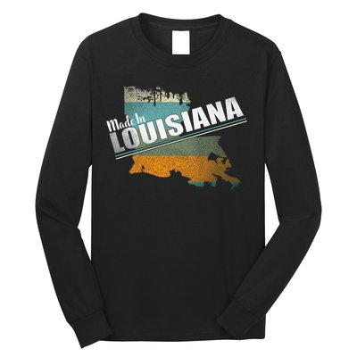 Louisiana State Flag Souvenir Gift Long Sleeve Shirt