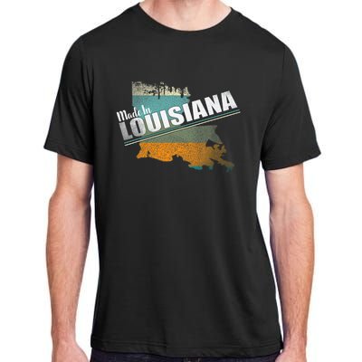 Louisiana State Flag Souvenir Gift Adult ChromaSoft Performance T-Shirt