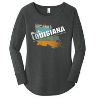 Louisiana State Flag Souvenir Gift Women's Perfect Tri Tunic Long Sleeve Shirt