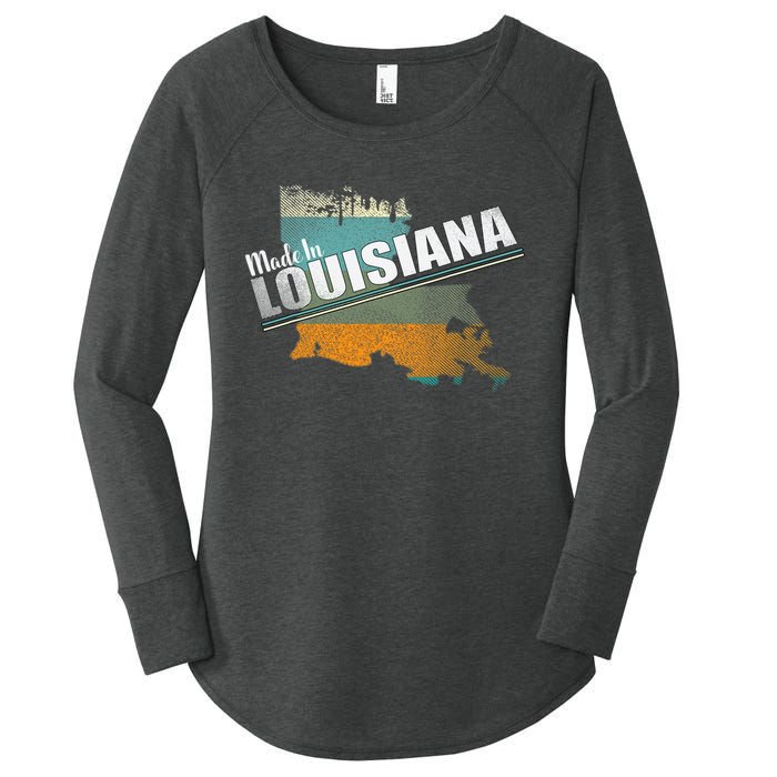 Louisiana State Flag Souvenir Gift Women's Perfect Tri Tunic Long Sleeve Shirt