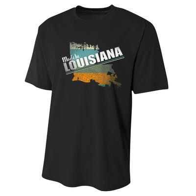 Louisiana State Flag Souvenir Gift Performance Sprint T-Shirt