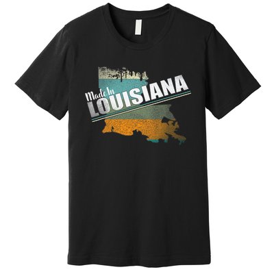 Louisiana State Flag Souvenir Gift Premium T-Shirt