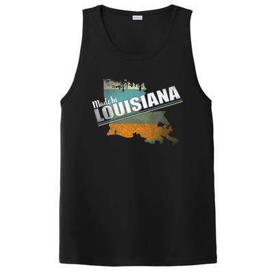 Louisiana State Flag Souvenir Gift PosiCharge Competitor Tank