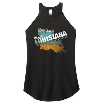 Louisiana State Flag Souvenir Gift Women's Perfect Tri Rocker Tank