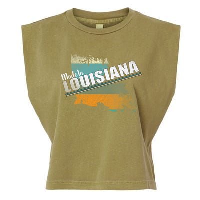 Louisiana State Flag Souvenir Gift Garment-Dyed Women's Muscle Tee