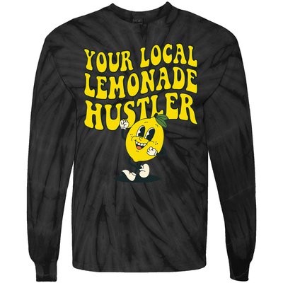 Lemon Stand Funny Lemonade Entrepreneur Tie-Dye Long Sleeve Shirt