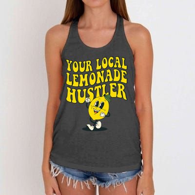 Lemon Stand Funny Lemonade Entrepreneur Women's Knotted Racerback Tank