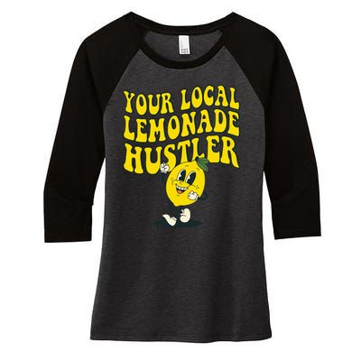 Lemon Stand Funny Lemonade Entrepreneur Women's Tri-Blend 3/4-Sleeve Raglan Shirt