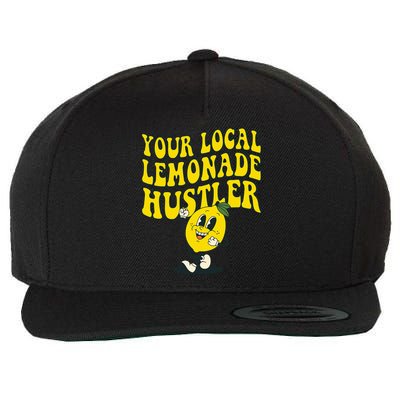 Lemon Stand Funny Lemonade Entrepreneur Wool Snapback Cap