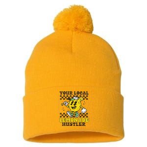 Lemon Stand Funny Lemonade Entrepreneur For Boy Girl Crew Pom Pom 12in Knit Beanie