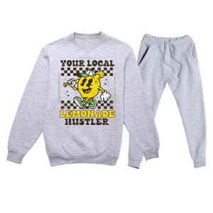 Lemon Stand Funny Lemonade Entrepreneur For Boy Girl Crew Premium Crewneck Sweatsuit Set