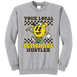 Lemon Stand Funny Lemonade Entrepreneur For Boy Girl Crew Tall Sweatshirt