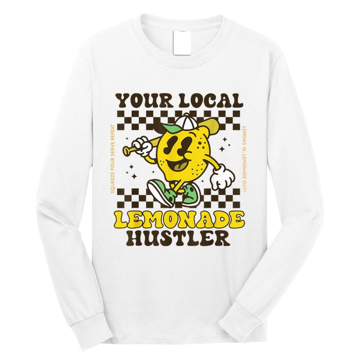 Lemon Stand Funny Lemonade Entrepreneur For Boy Girl Crew Long Sleeve Shirt