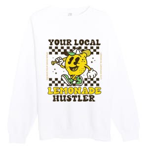 Lemon Stand Funny Lemonade Entrepreneur For Boy Girl Crew Premium Crewneck Sweatshirt