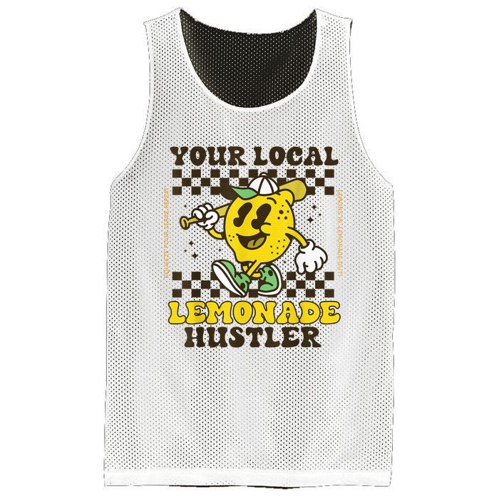 Lemon Stand Funny Lemonade Entrepreneur For Boy Girl Crew Mesh Reversible Basketball Jersey Tank