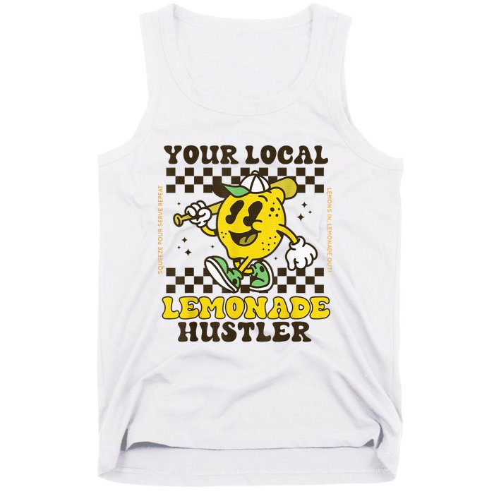 Lemon Stand Funny Lemonade Entrepreneur For Boy Girl Crew Tank Top