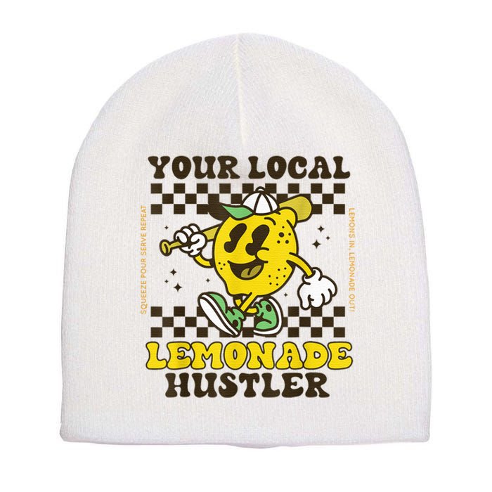 Lemon Stand Funny Lemonade Entrepreneur For Boy Girl Crew Short Acrylic Beanie