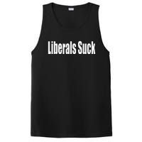 Liberals Suck Funny Anti Liberal Democrat PosiCharge Competitor Tank