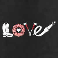 Love Support Firefighters Logo Adult Drive Performance Visor