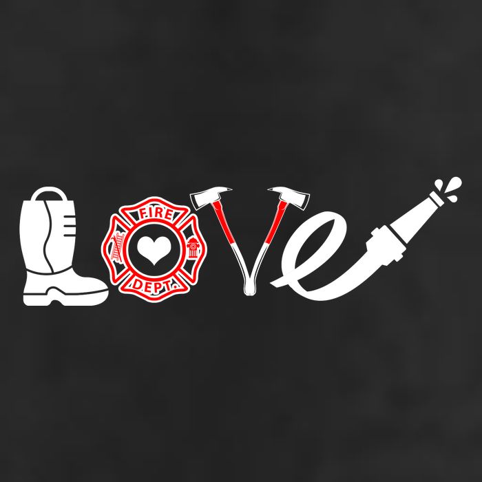 Love Support Firefighters Logo 11oz C Handle Ceramic Mug