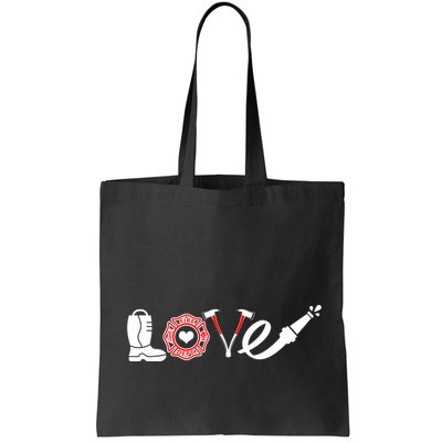 Love Support Firefighters Logo Bag