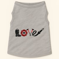 Love Support Firefighters Logo Doggie Tank