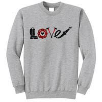 Love Support Firefighters Logo Sweatshirt