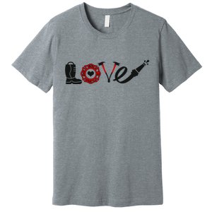 Love Support Firefighters Logo Premium T-Shirt