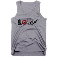 Love Support Firefighters Logo Tank Top